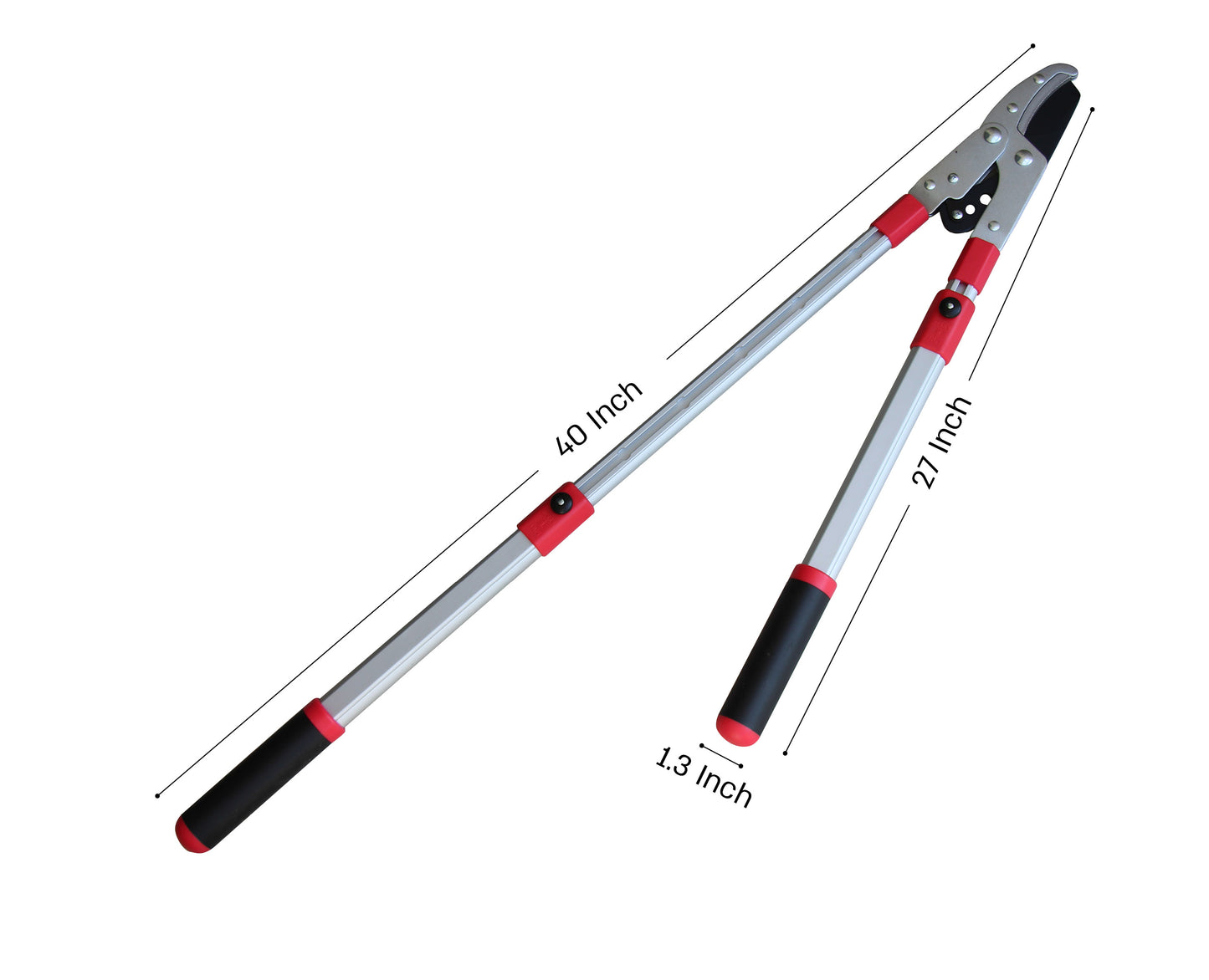 TABOR TOOLS GG22A Extendable Anvil Lopper with Compound Action, 27-40 Inch Telescopic Tree Trimmer