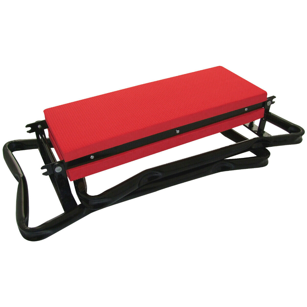 TABOR TOOLS TR2A Garden Kneeler and Seat Bench with Tool Bag Pouch and Foam Pad Cushion, Workseat with Kneeling Bench Option, Foldable Stool