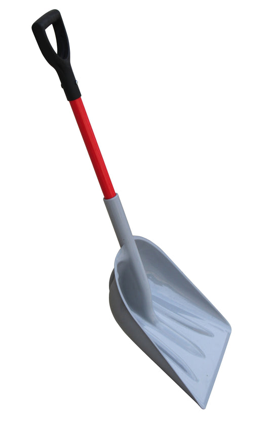 TABOR TOOLS J218 Snow Scoop With Strong Fiberglass D-Grip Handle