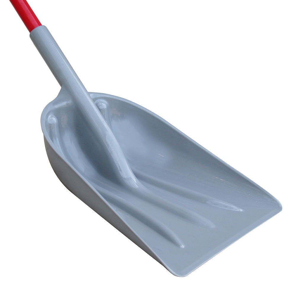 TABOR TOOLS J218 Snow Scoop With Strong Fiberglass D-Grip Handle