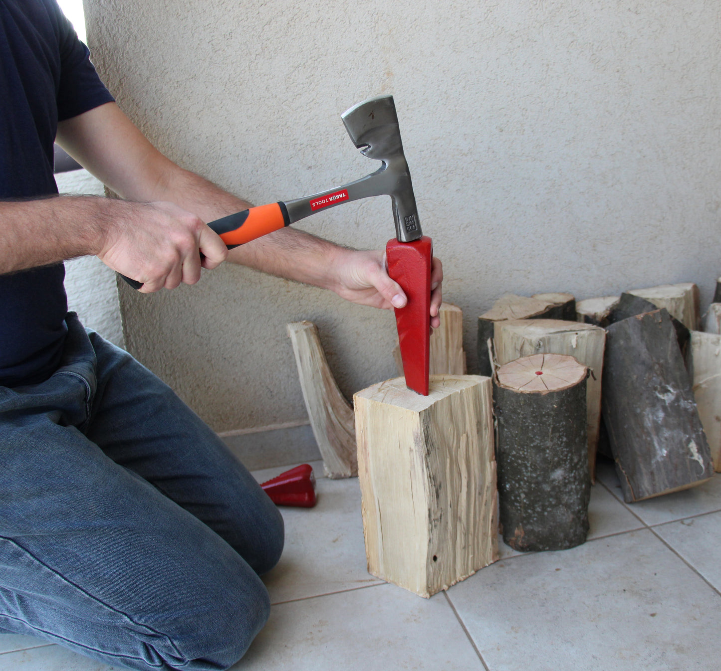 Manual Traditional Log Splitter, Wedge Model. TR5A.