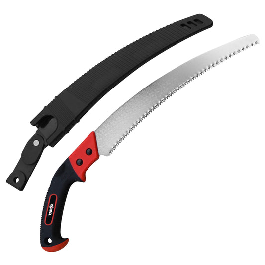 TABOR TOOLS 13" Curved Pruning Saw with Sheath