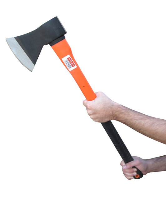 TABOR TOOLS 27 Inch Chopping Axe With Fiberglass Handle and Anti-Slip Grip