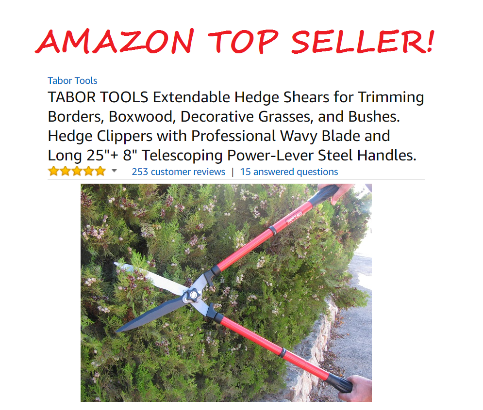 Tabor Tools Hedge Shears Amazon Top Seller