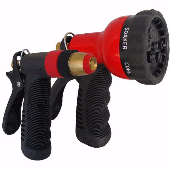 Tabor Tools Metal Nozzle Set: Pistol Sprayer & 7-Pattern Sprayer Head