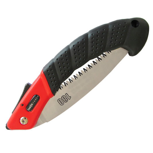 TABOR TOOLS TTS25A Folding Saw with Curved Blade and Rugged Grip Handle