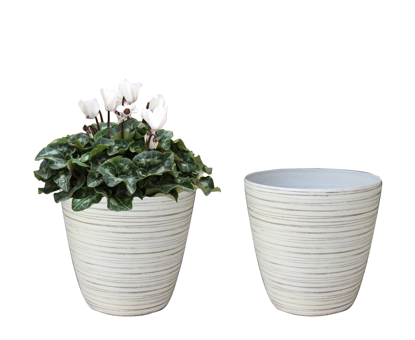 Set of 2 round planters (8 colors)