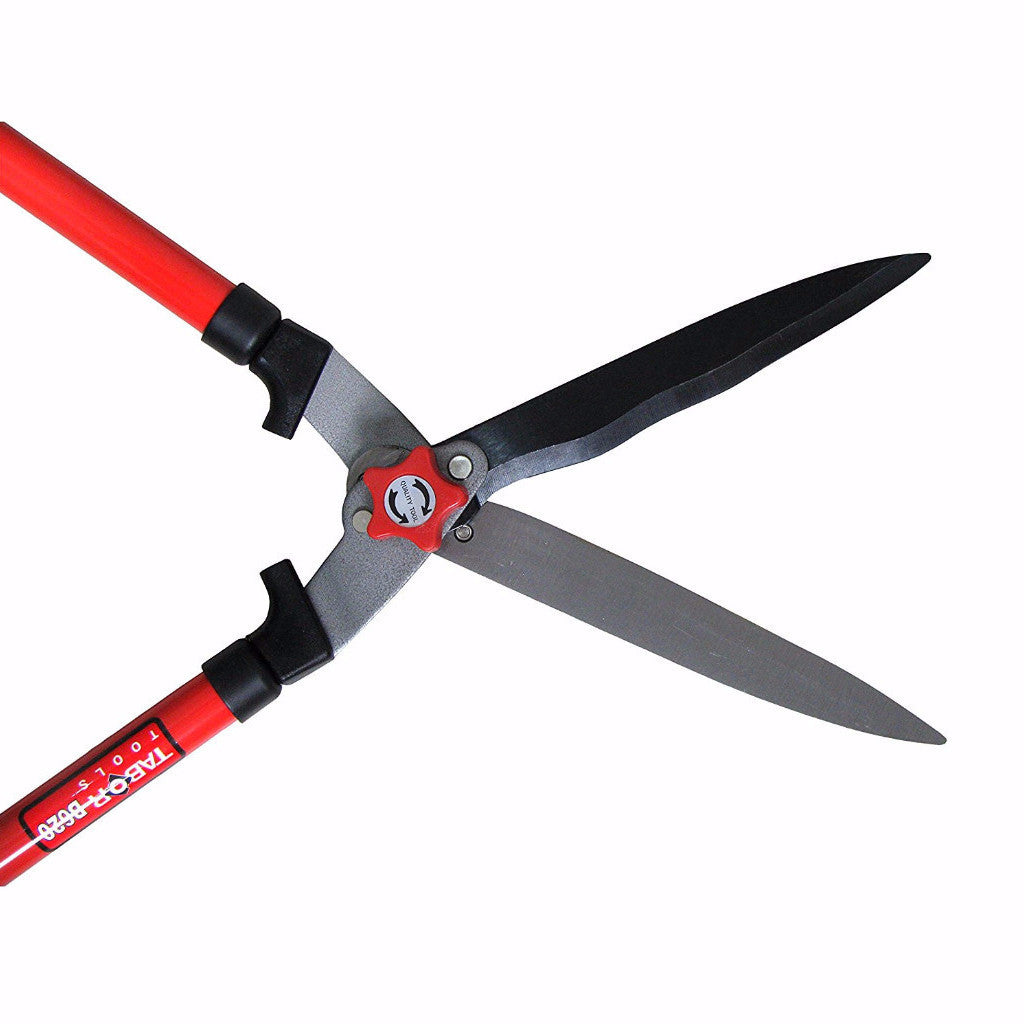 garden hedge scissors Tabor Tools B620a Hedge Shears with Wavy Blade for Trimming Borders, Boxwood, and Bushes, Manual Hedge Clippers with Comfort Gri