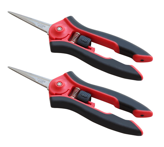 TABOR TOOLS K27A Straight Pruning and Trimming Scissors (Set of 2)