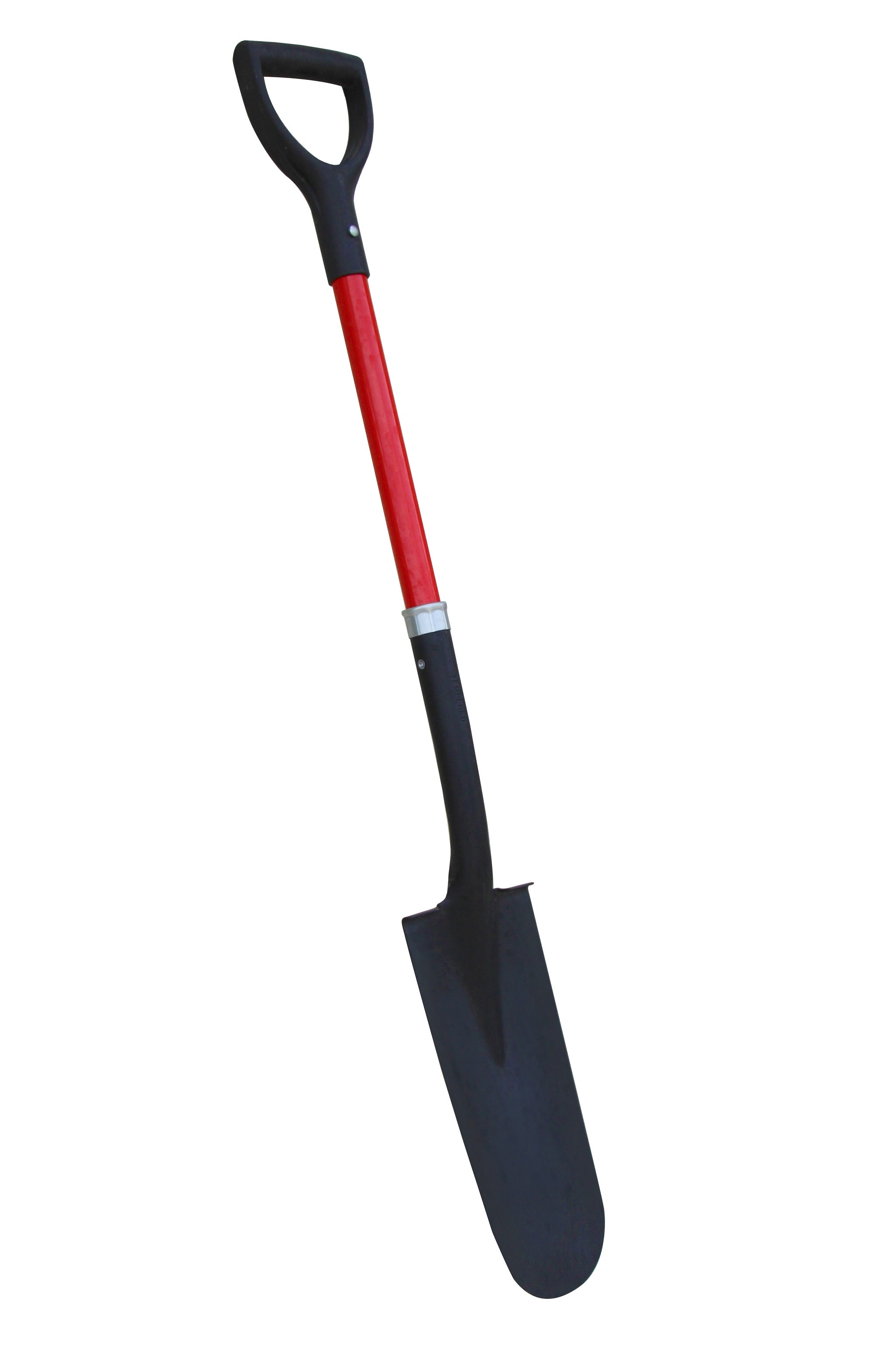 TABOR TOOLS J213 Trench Digging and Drain Shovel Narrow Blade and and D-Grip 31" Fiberglass Handle