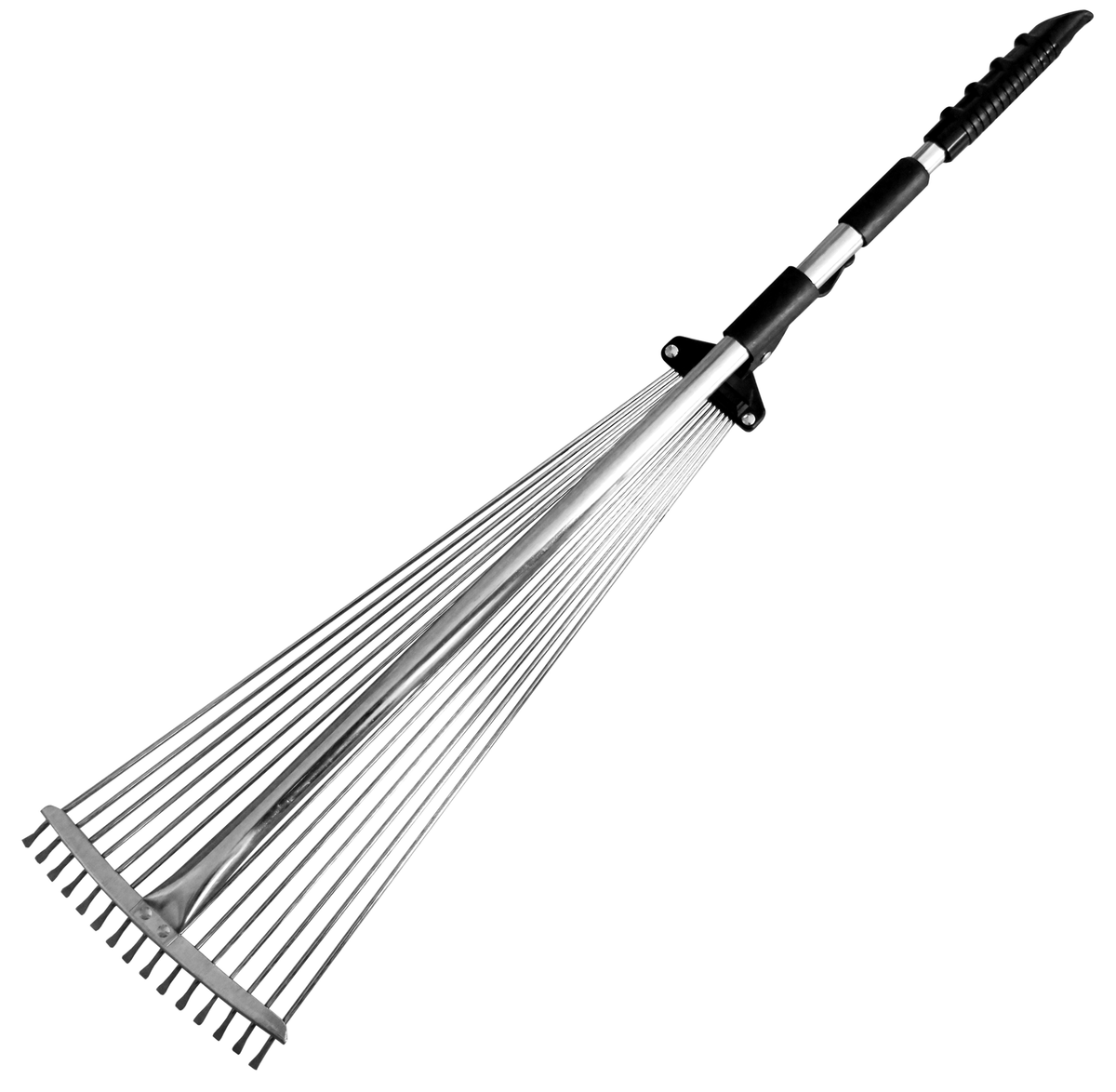 Metal Twin Rake TABOR TOOLS Adjustable Telescopic Metal Rake 63”