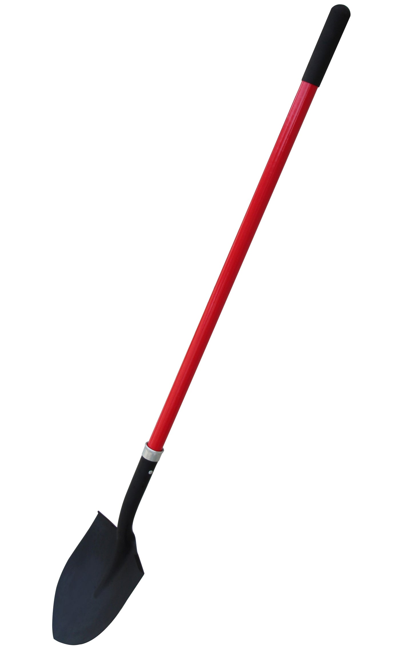 TABOR TOOLS J202 Digging  Shovel With Rounded Blade and Strong Straight 45" Fiberglass Handle